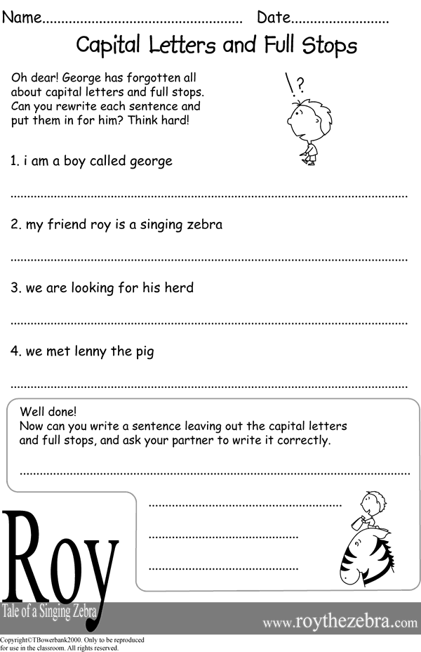 Write the correct letter. Worksheets Full stops Capital Letter. Capitalization Worksheets. Capital Letters Worksheets. Capital Letters in English Worksheets.