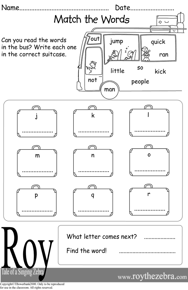 Literacy Worksheets